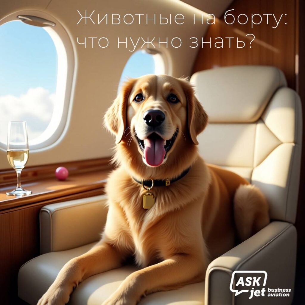 перелет с животным на частном самолете