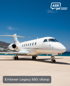 Embraer Legacy 650 характеристики — вид на салон и экстерьер джета