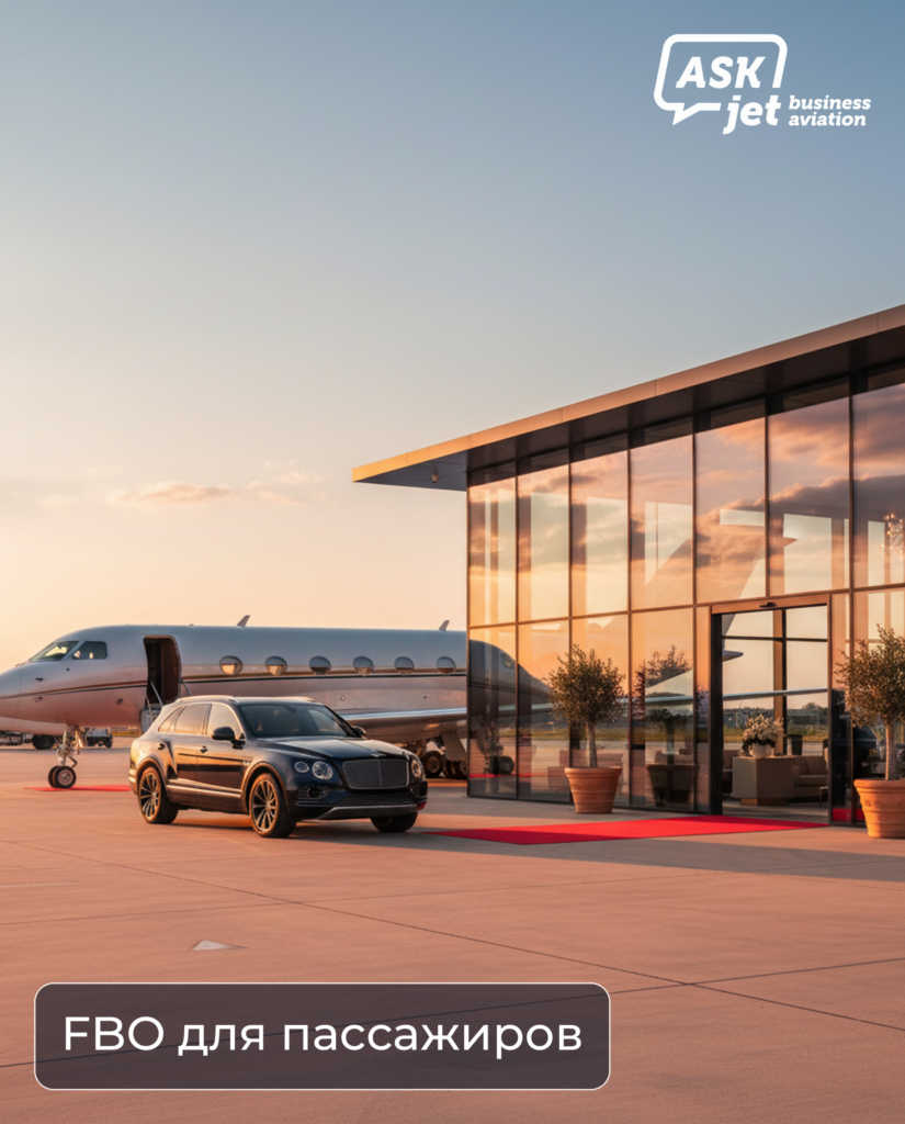 Пассажиры бизнес-авиации в FBO терминале аэропорта