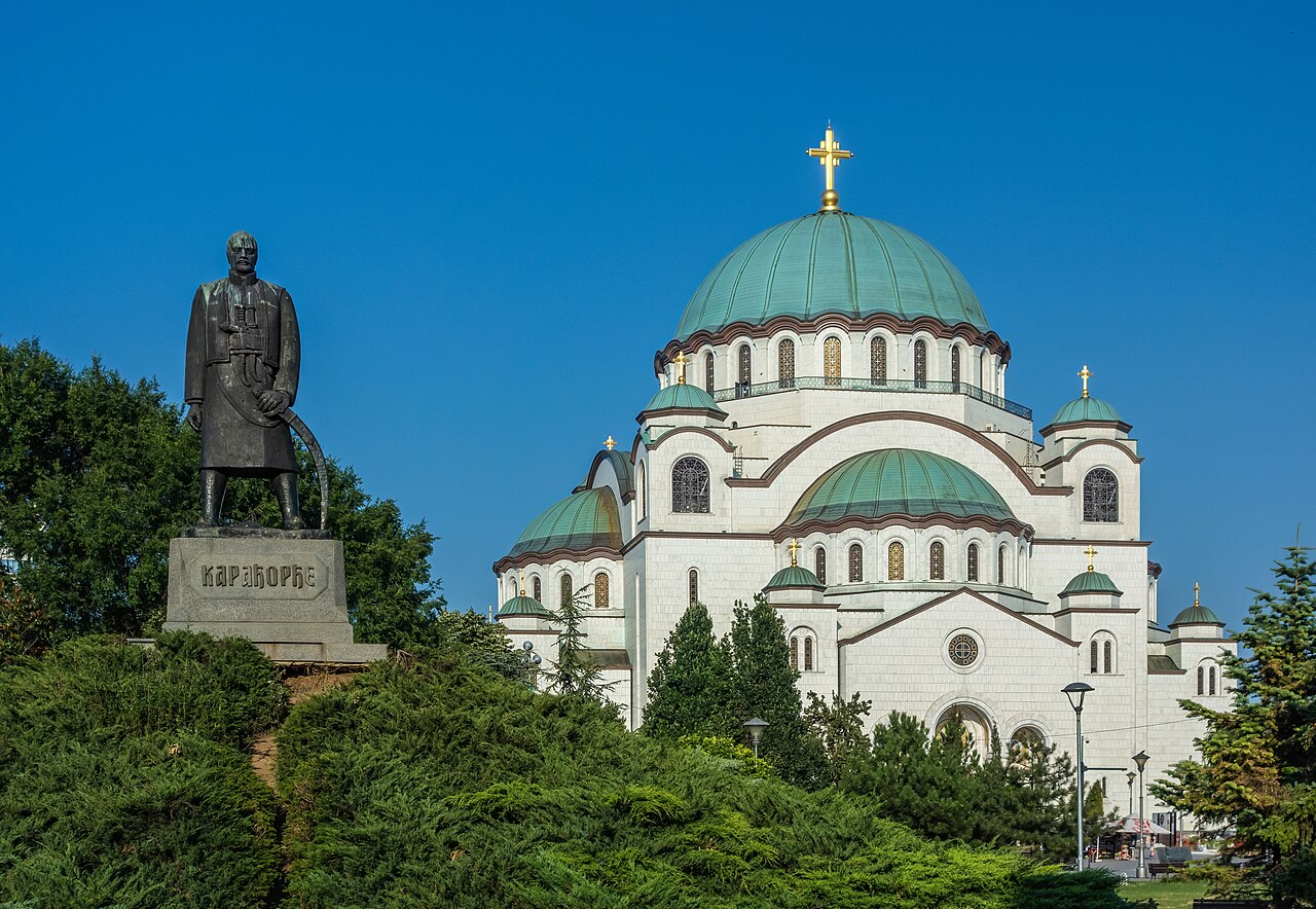 Частный самолёт в Белград — храм Святого Саввы в Белграде