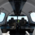 Cirrus Vision Jet SF50 G3 — общий вид салона в сторону кабины пилотов