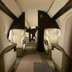Gulfstream G700 — клубная группа кожаных кресел