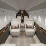 Cessna Citation Longitude — пассажирский салон с ровным полом
